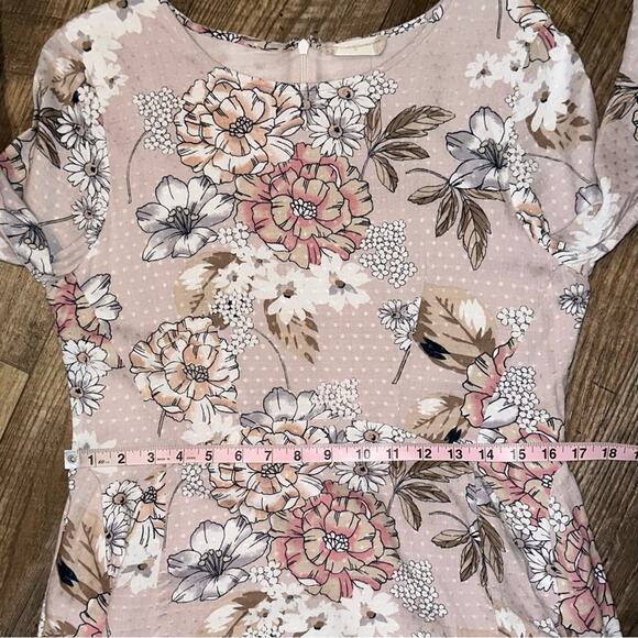 Altar’d State Floral Bell Sleeve Fit & Flare Dress Size Medium - Picture 12 of 14
